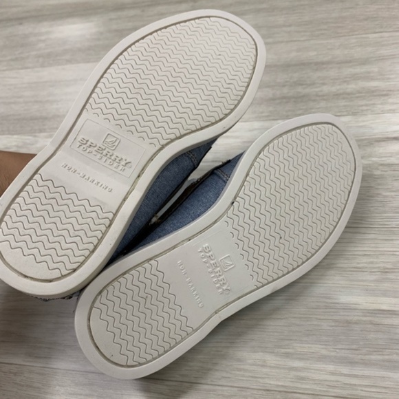 HP NEW SPERRY BOYS CHAMBRAY SLIP ON BOAT SHOES - Picture 5 of 5